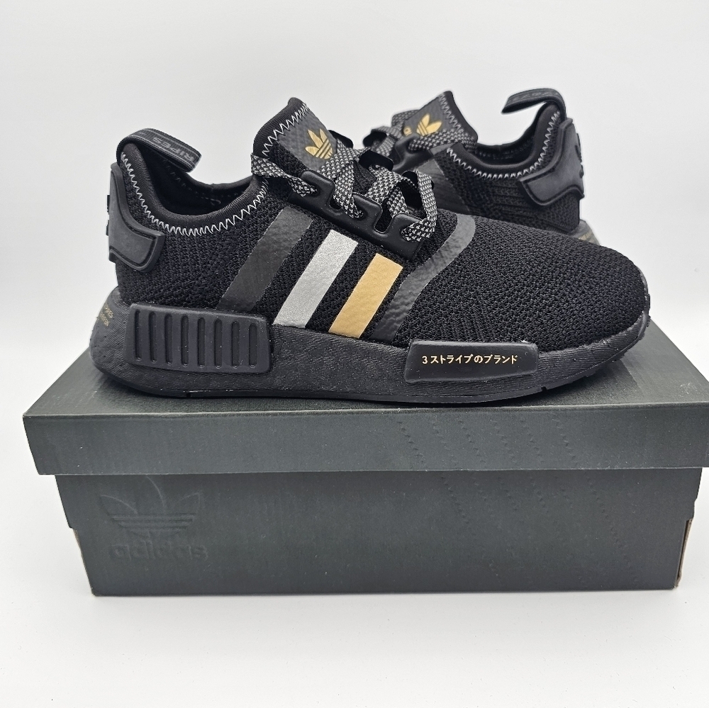 Adidas NMD R1 'Black Gold Metallic' Men's Size 4.5